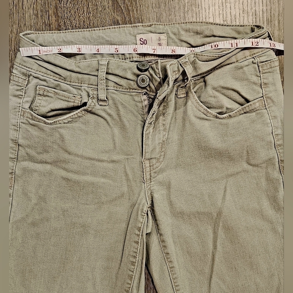 So jean denim capri size 5 light green - Picture 6 of 8
